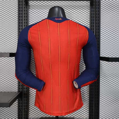 2026 Spain Home World Cup Kit Long Sleeve Player Version