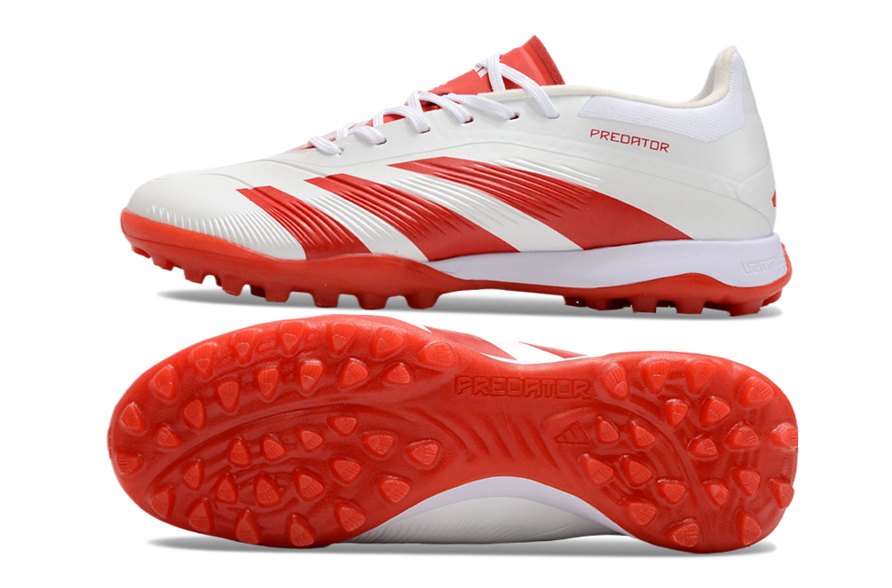 Adidas Predator 24 Elite Indoor Shoes - Ruby Red | Snow White