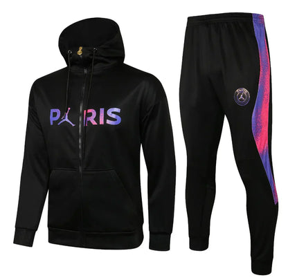 PSG Paris Saint Germain Black and Purple Tracksuit