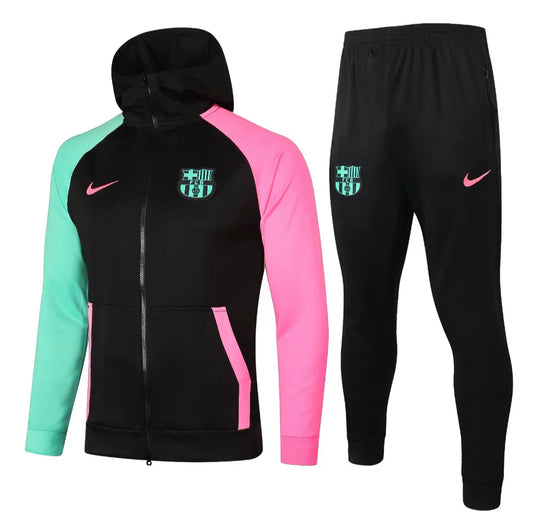 Barcelona Black and Turquoise x Pink Tracksuit
