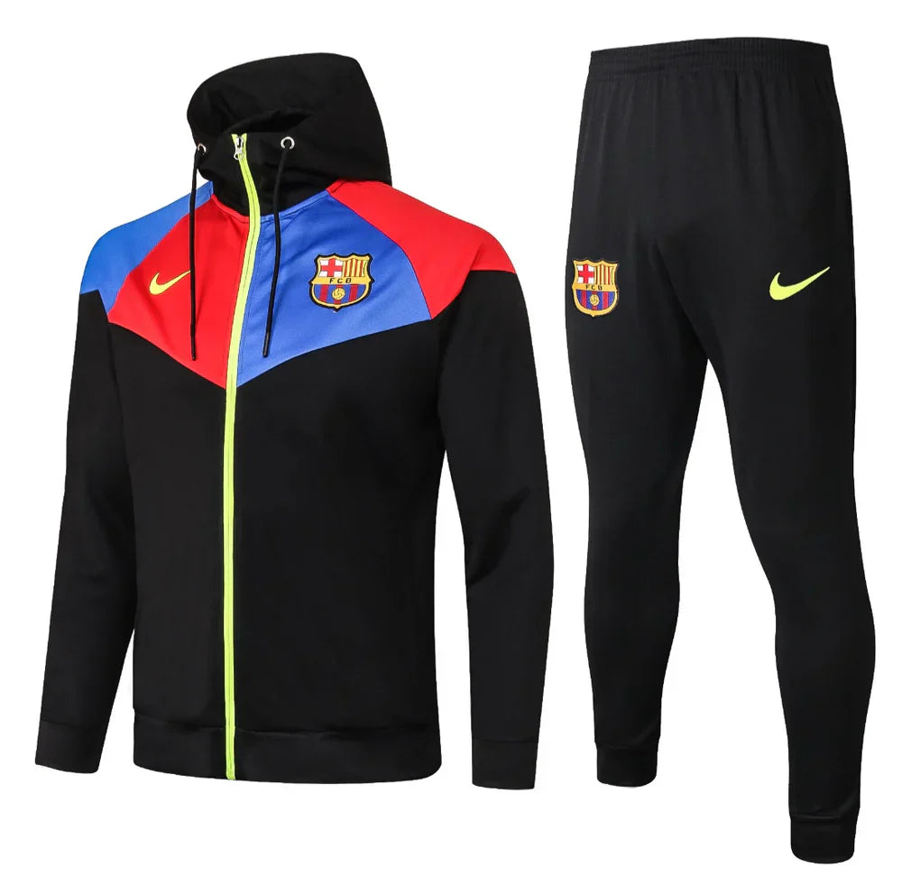 Barcelona Black and Blue x Red Tracksuit