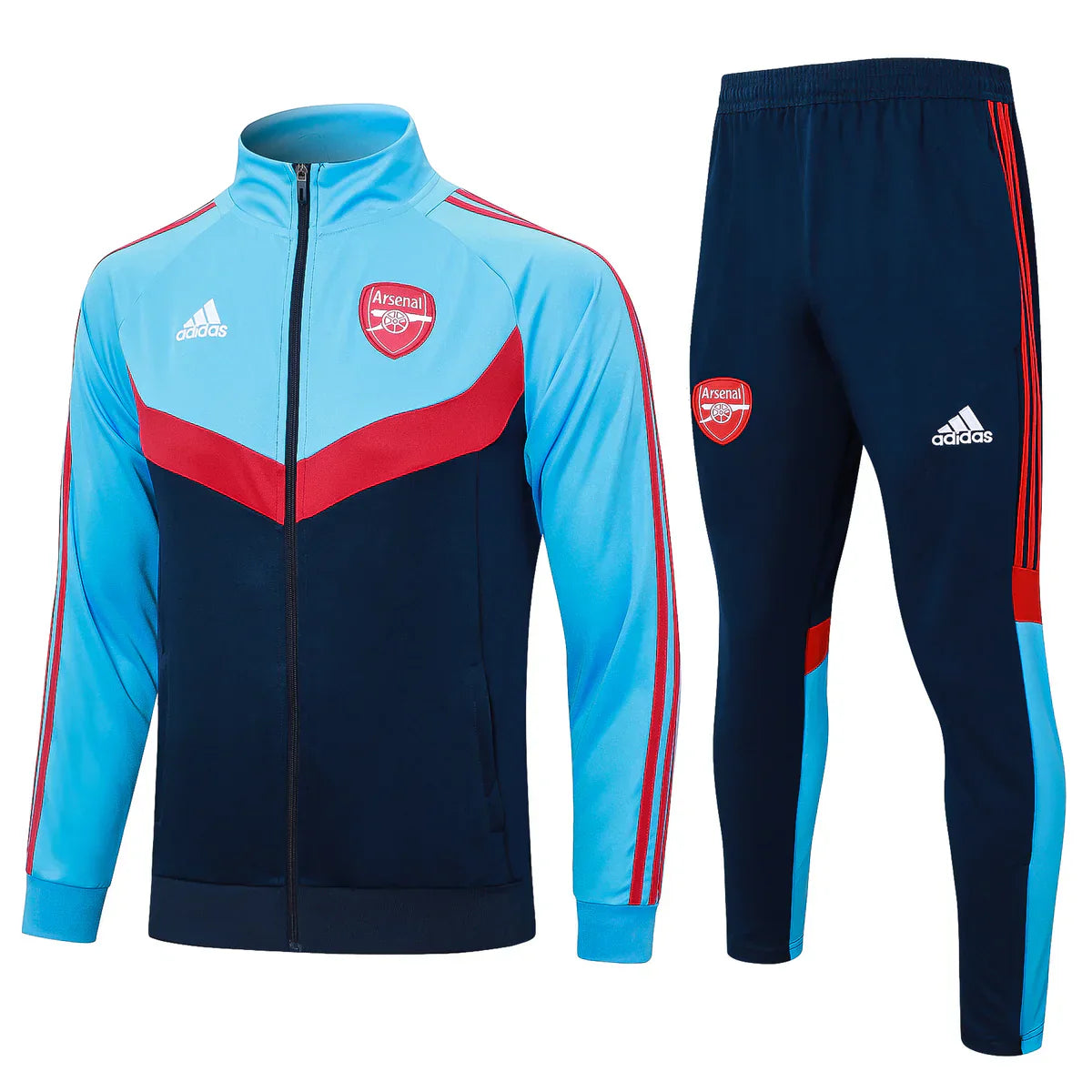 Arsenal Dark Blue and Light Blue Tracksuit