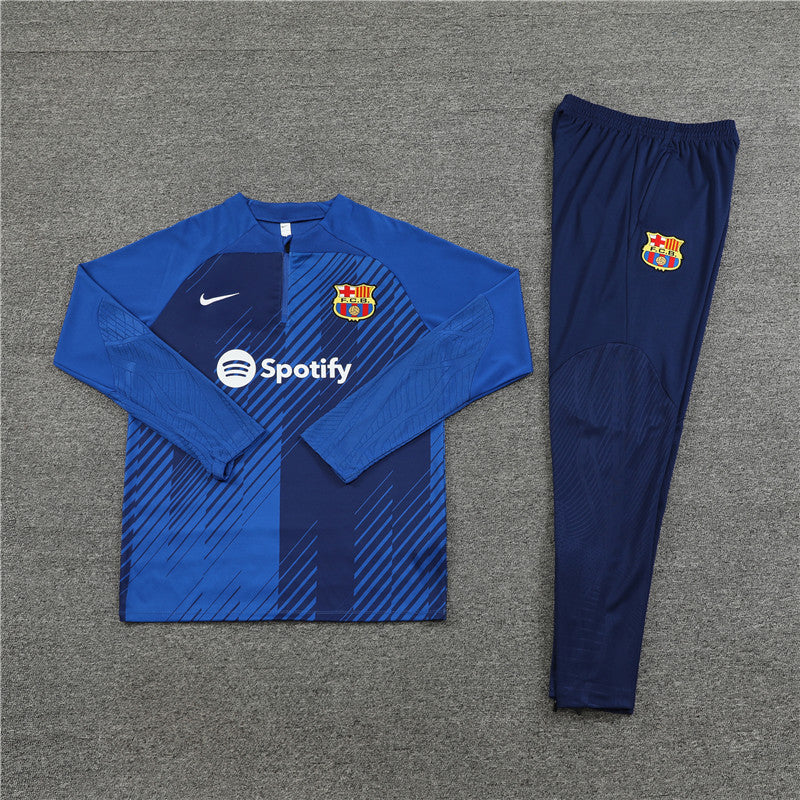 Barcelona Dark Blue and Blue Tracksuit
