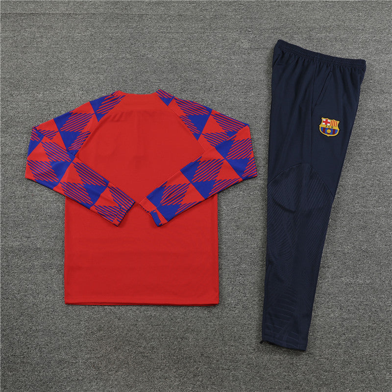 Barcelona "Crimson Checkmate" Tracksuit