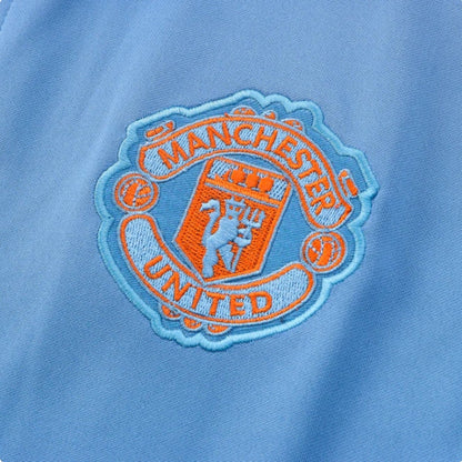 Manchester United Dark Blue and Light Blue Tracksuit