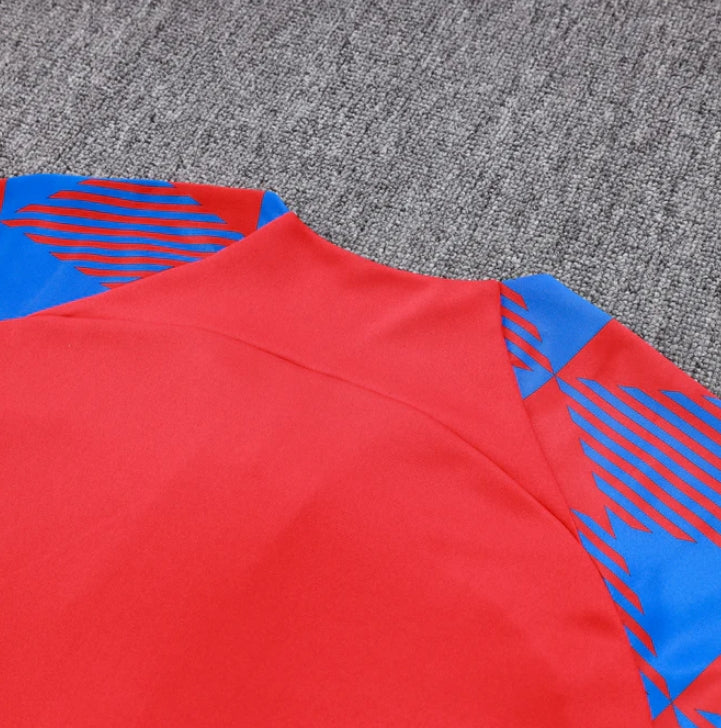 Barcelona Dark Blue and Red Tracksuit