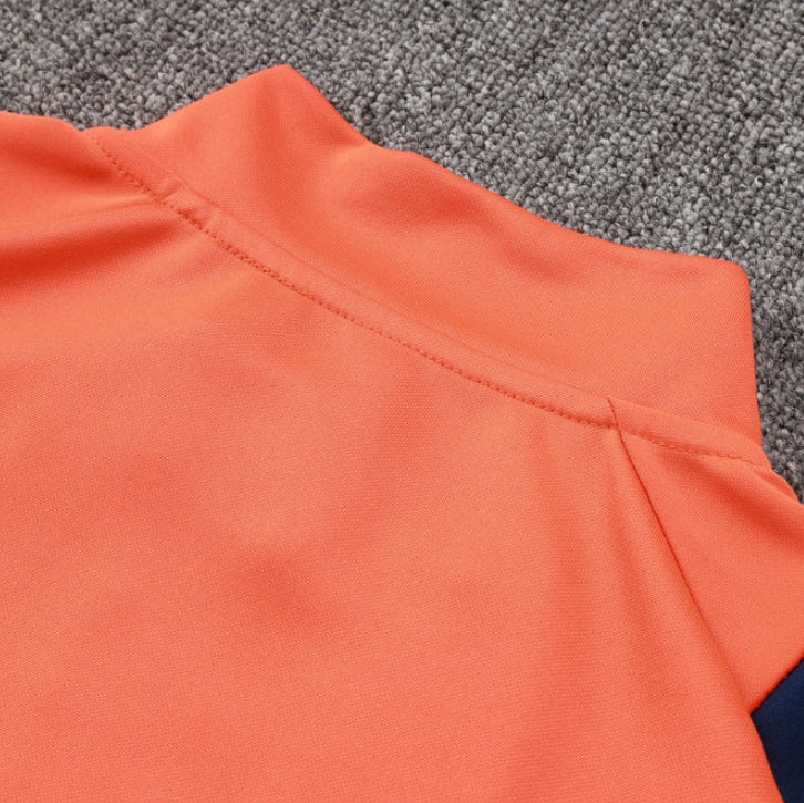 Manchester United Drak Blue and Orange Tracksuit II