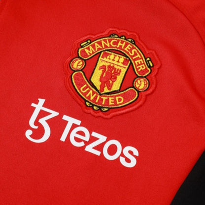 Manchester United Black and Red Tracksuit