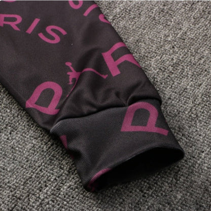 PSG Paris Saint Germain Black and Purple X Gold Tracksuit