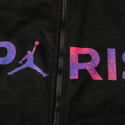 PSG Paris Saint Germain Black and Purple Tracksuit