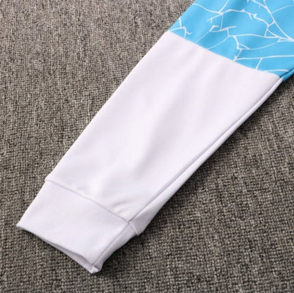 Manchester City Light Blue and White Tracksuit