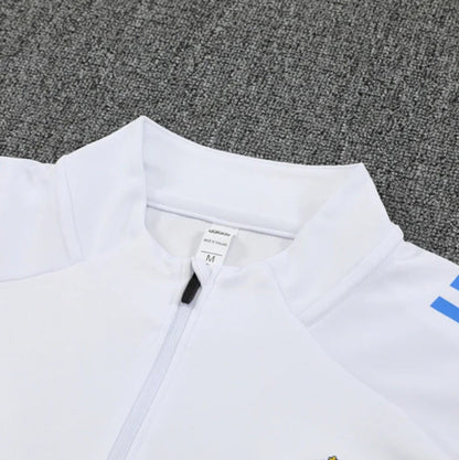 Real Madrid White and Light Blue Tracksuit