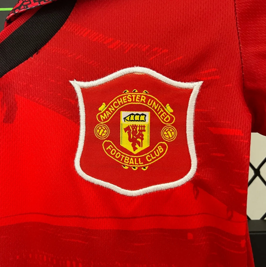 Manchester United Retro 94/96 Home   Kids Size