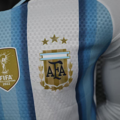 2026 Argentina Home World Cup Kit Long Sleeve Player Version