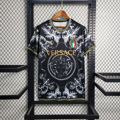 Italy "Versace" Special Black Jersey