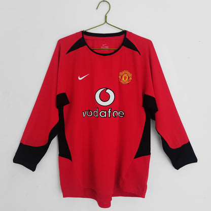 Manchester United 2003-2004 Retro Long Sleeve Home Kit