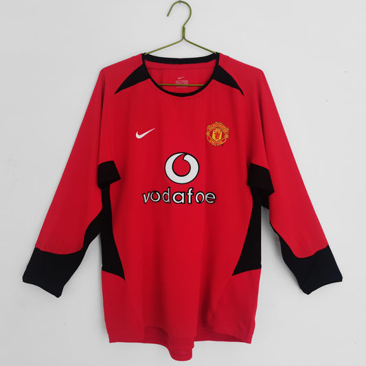 Manchester United 2003-2004 Retro Long Sleeve Home Kit
