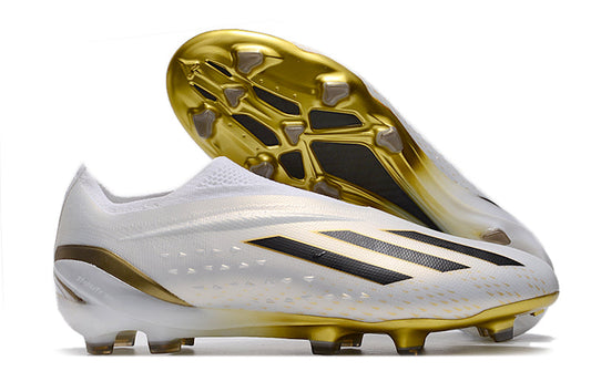 Adidas X Speedportal | White | Gold | Black | Laceless