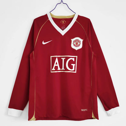 Manchester United 2006-2007 Retro Long Sleeve Home Kit