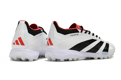Adidas Predator 24 Elite Indoor Shoes - White | Midnight Black | Crimson Red