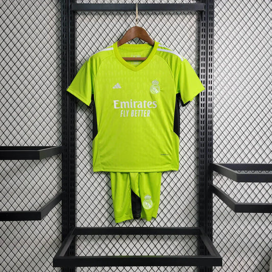 Real Madrid 23/24 Goalkeeper Green   Kids Size