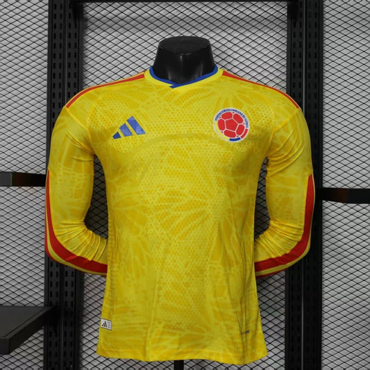 2026 Colombia Home World Cup Kit Long Sleeve Player Version