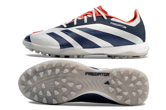 Adidas Predator 24 Elite Indoor Shoes - Ruby Red | Light Gray | Navy