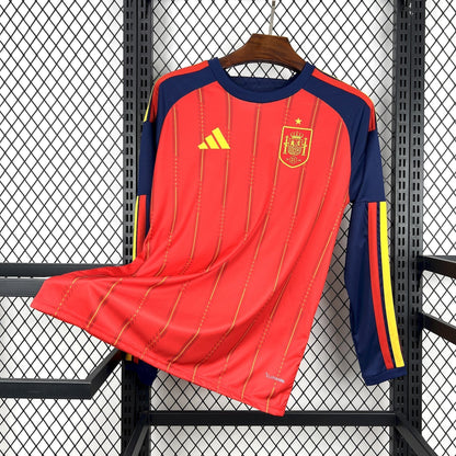 2026 Spain Home World Cup Kit Long Sleeve Fan Version