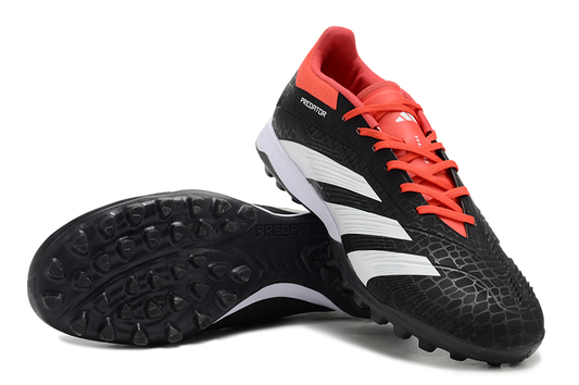 Adidas Predator 24 Elite Indoor Shoes - Jet Black | Currant Red | White