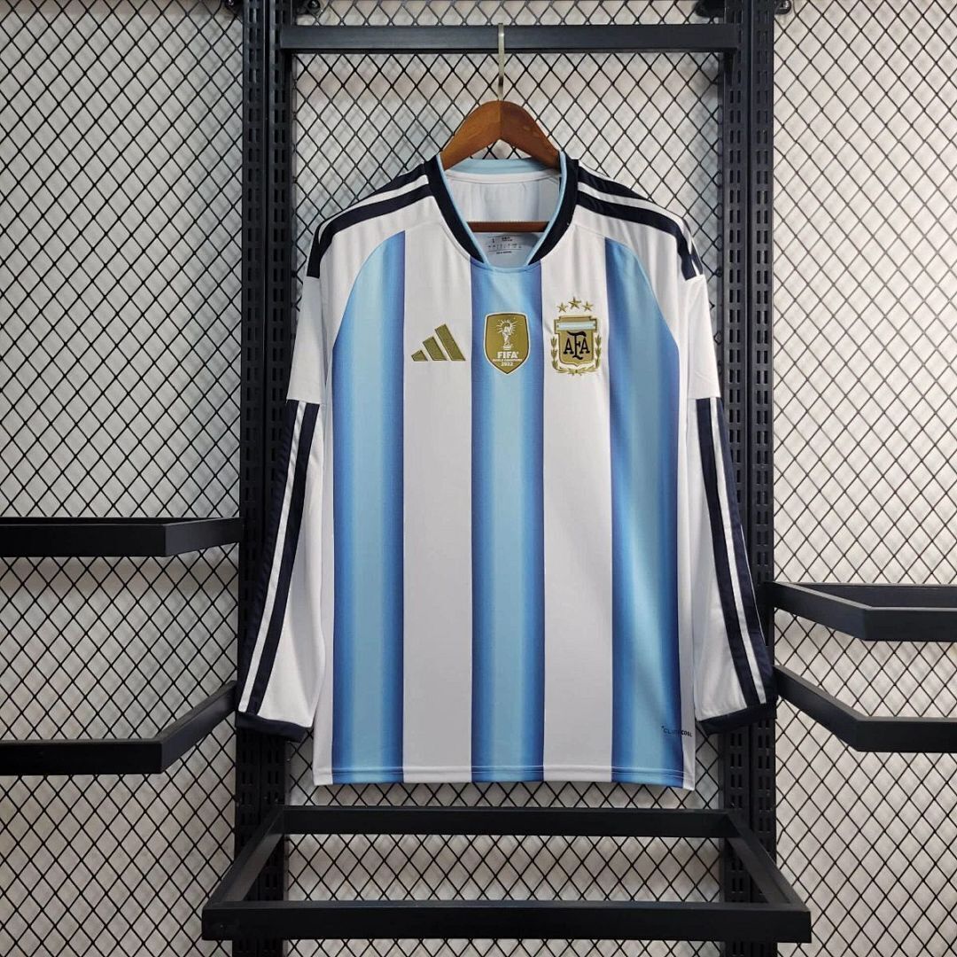 2026 Argentina Home World Cup Kit Long Sleeve Fan Version