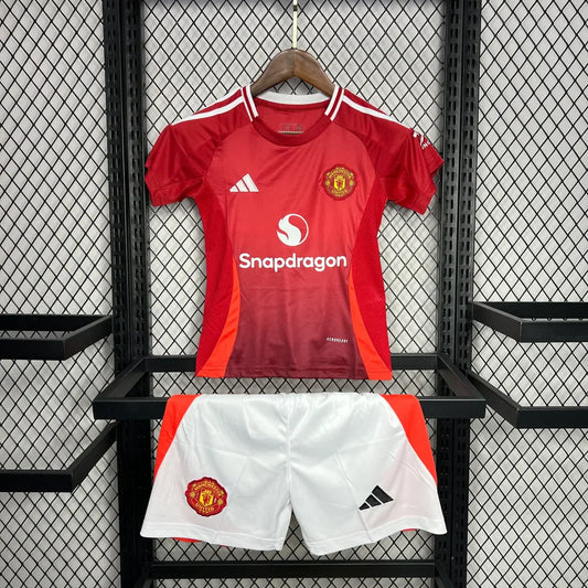 24/25 Manchester United Home Kit Kids Size