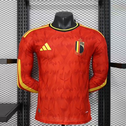 2026 Belgium Home World Cup Kit Long Sleeve Player Version