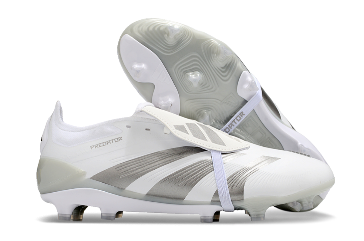 Adidas Predator Accuracy+ Shoes - White | Cloud Gray