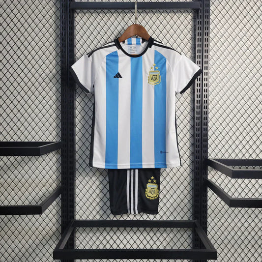 Argentina 2022 World Cup Home   Kids Size
