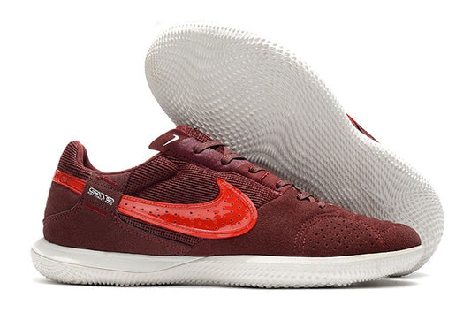Nike Indoor Soccer Shoes | Streetgato | Dark Bronze | Royal Red