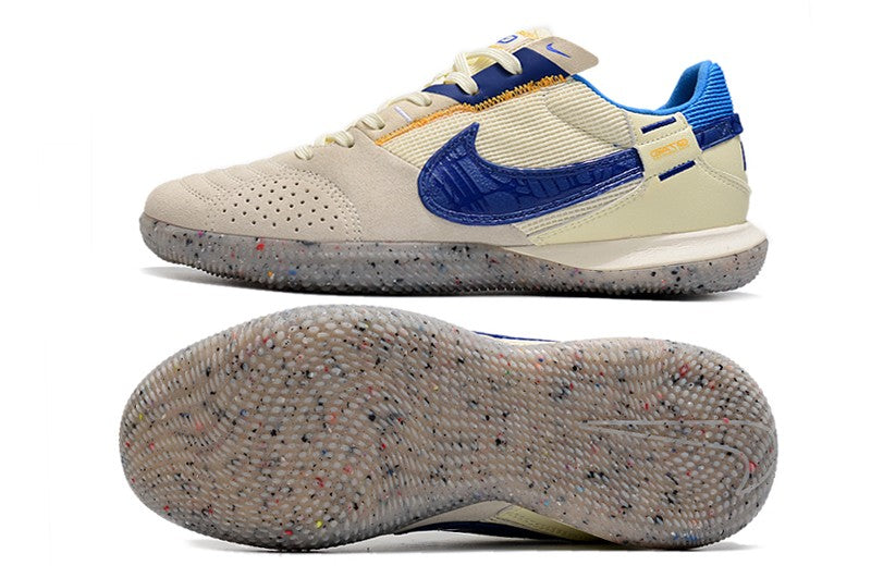 Nike Indoor Soccer Shoes | Streetgato | Light Beige | University Gold
