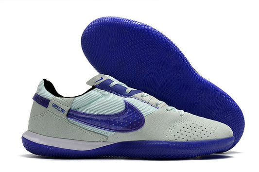 Nike Indoor Soccer Shoes | Streetgato | Gray | Royal Blue