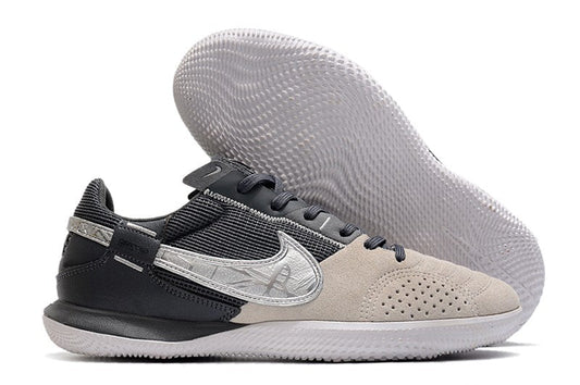 Nike Indoor Soccer Shoes | Streetgato | Metallic Silver | Dark Gray
