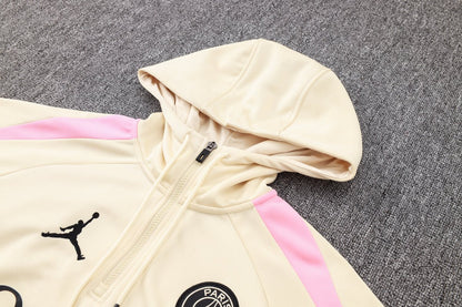 PSG Beige and Black Premium Tracksuit