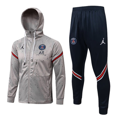PSG Dark Gray and Blue Premium Tracksuit