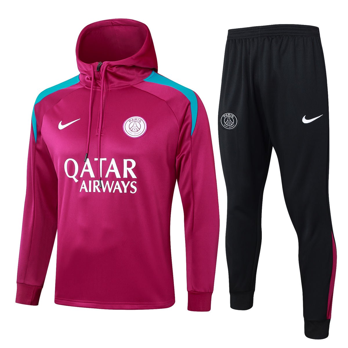 PSG Pink and Black Premium Tracksuit